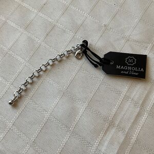 Silver Tone Chain Extension